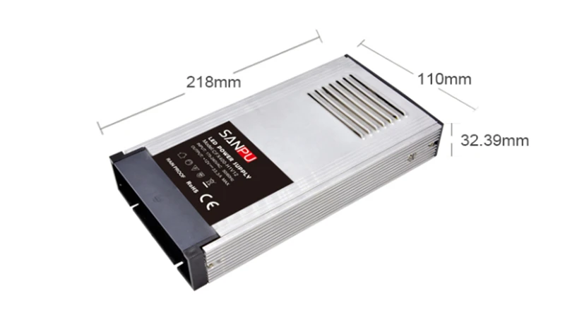 Sanpu LED адаптер Питание 12VDC 400W 30A преобразователь переменного тока в постоянный 12В трансформатор освещения 12 вольт светодиодный драйвер непромокаемые открытый Применение сад 360W
