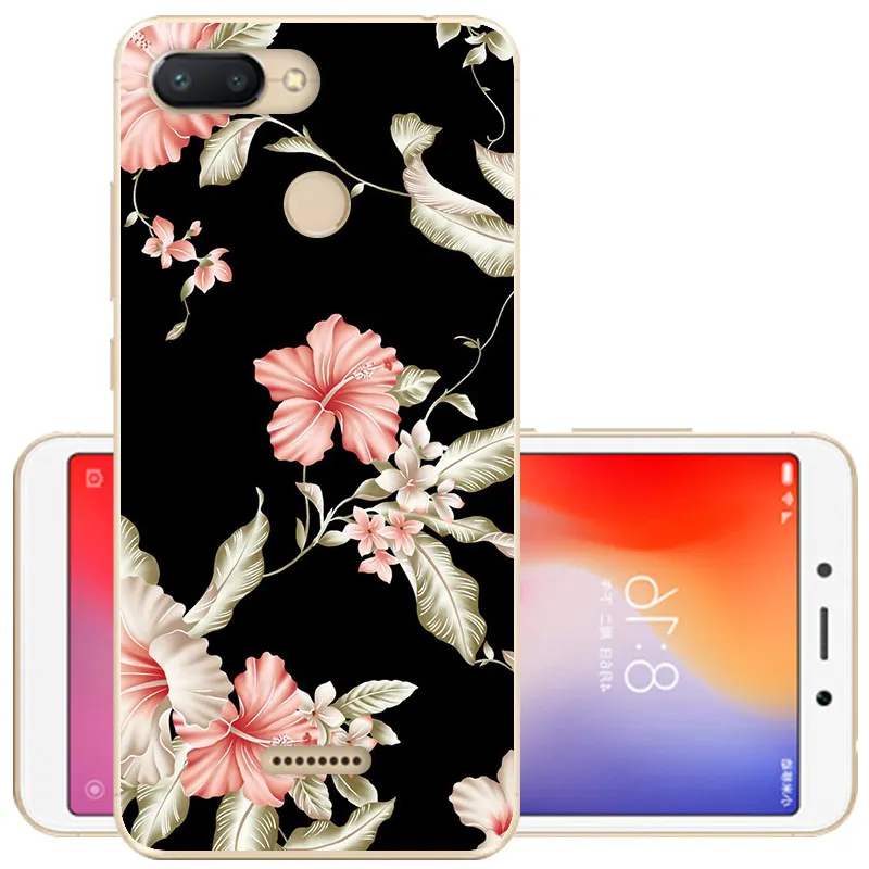 5,4" для Xiaomi Redmi 6 6A чехол для телефона мягкий силиконовый чехол для Redmi 6A TPU Защитный чехол для Xiaomi Redmi 6 A Redmi6 задняя крышка