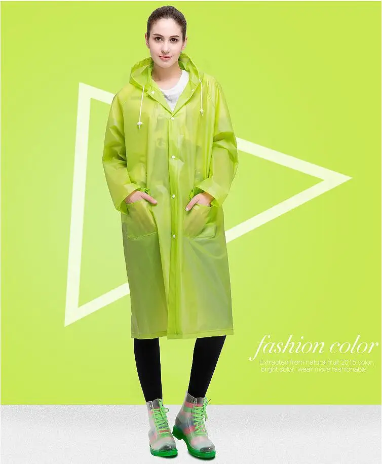 Модный EVA для взрослых сиамский плащ с капюшоном и кепкой пончо портативный