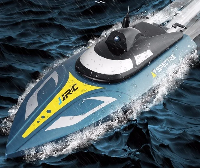 Синий Высокоскоростная лодка игрушка RC гоночная лодка с 720 P камерой 2,4 ГГц дистанционное управление скоростная лодка - Цвет: Синий