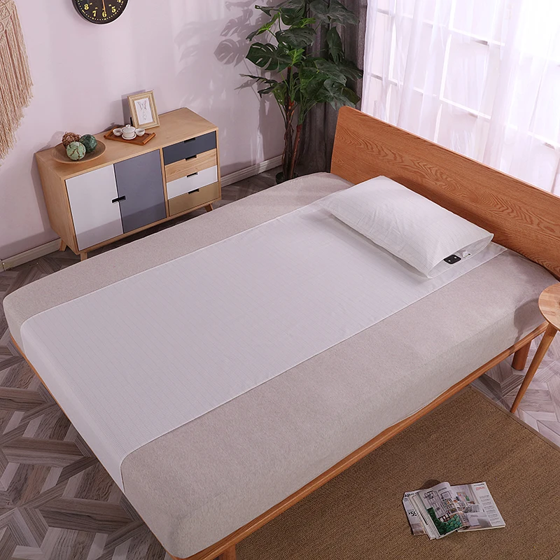 

Grounded Half bed sheet 60*270cm Improved circulation Not included pillow cases conductive fabric for good health better sleep