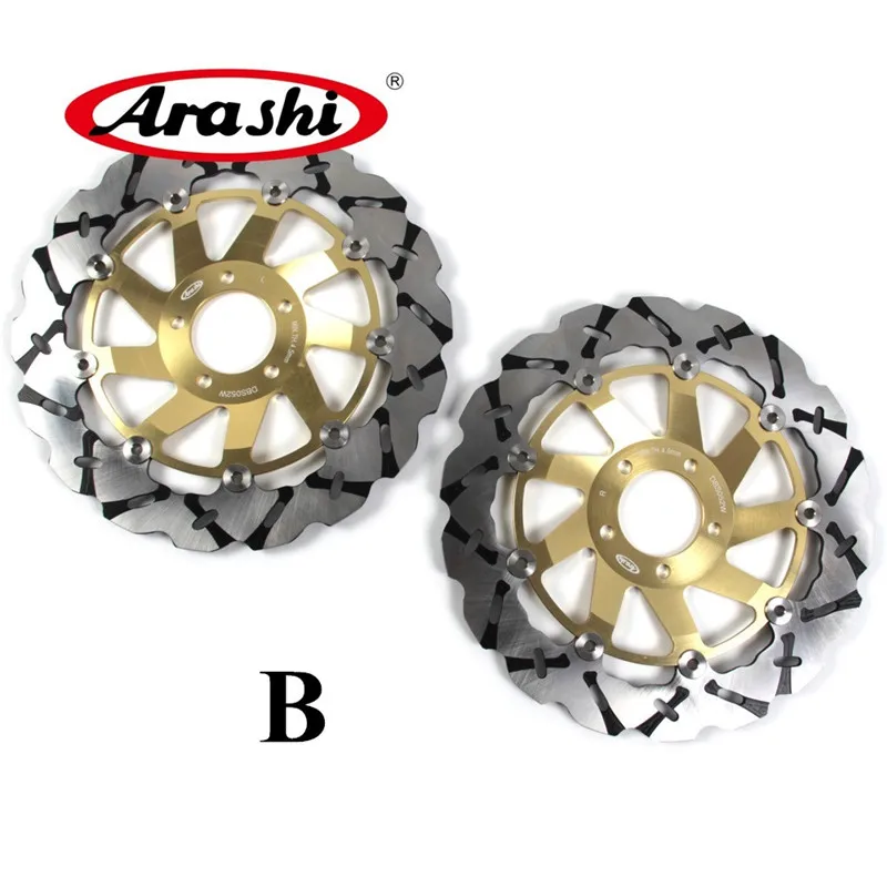 B Gold Араши для Kawasaki ZXR 750 1989-1995 ЧПУ передние тормозные роторы, тормозной диск 1989 1990 1991 1992 1993 1994 1995 ZX9R ZRX1100 ZR1200 - Цвет: B Gold
