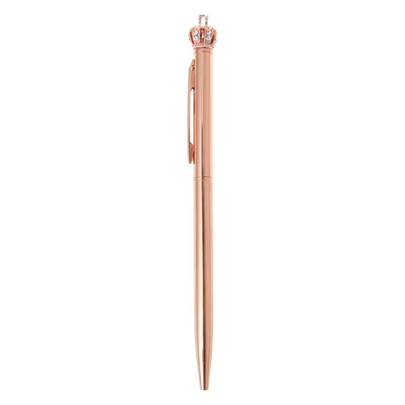 rose gold Милые Kawaii Diamond Crown шариковая ручка Ручки для школы офисные принадлежности письма канцелярские - Цвет: rose gold