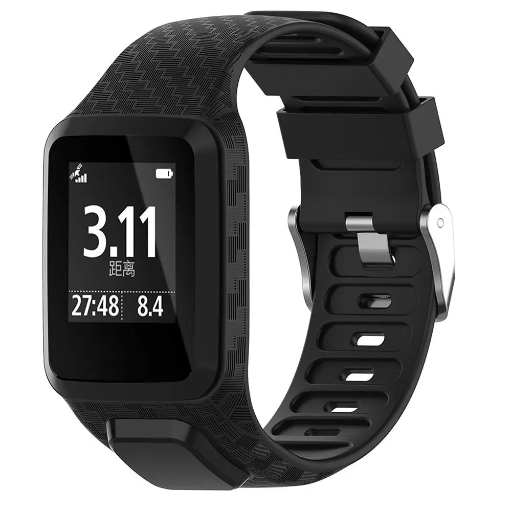 Ремешок силиконовый для TomTom 2 3 Runner2 Spark GPS сменный Браслет аксессуары наручных