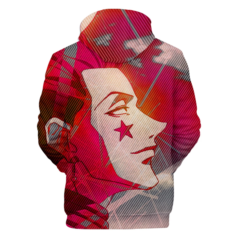 Хип-хоп hisoka толстовки 3D Мода забавная осенняя куртка с длинными рукавами для мужчин и женщин хлопок с капюшоном досуг аниме одежда