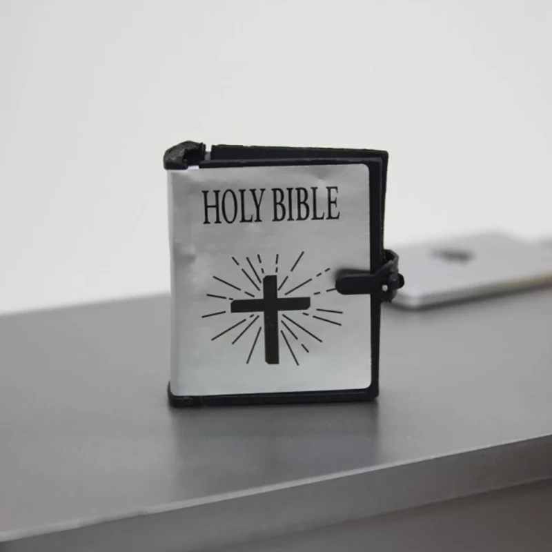 

1/6 Scale Scene Accessories Golden/Silver/Black Cover With our fathers Missionaries Bible Model For 12" Doll Toys Action Figure
