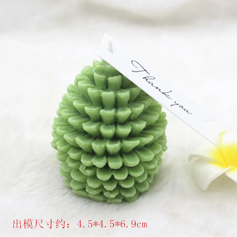 New!3D Christmas pinecone silicone soap mold candle | Дом и сад