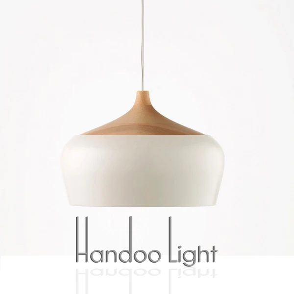 Диаметр 30 см в форме чеснока дерево и алюминий подвесной светильник Европейский