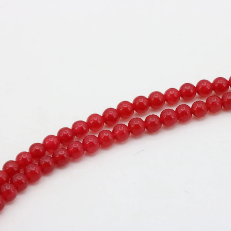 

Свободная красная деталь халцедона 4 мм, женская бижутерия, дизайн 15 дюймов