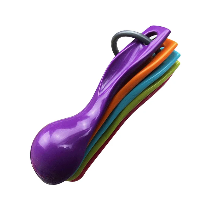 

5pcs/set Measuring Spoons Colorful Plastic Measure Spoon Useful Sugar Cake Baking Spoon Kitchen Baking Measuring Tools