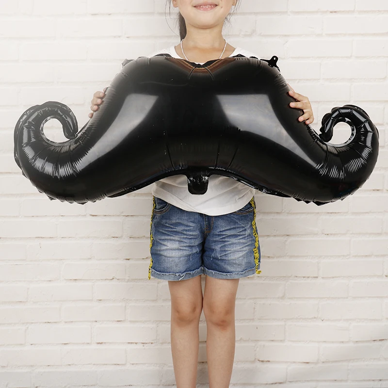 10 шт. детский душ шар для мальчика черная борода фольга шары Хэллоуина забавные