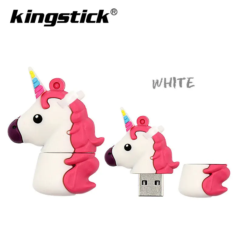USB флеш-накопители с мультяшным единорогом, 4 ГБ, 8 ГБ, 16 ГБ, флеш-накопитель, 32 ГБ, 64 ГБ, usb флешка, мини флеш-накопитель, флешка