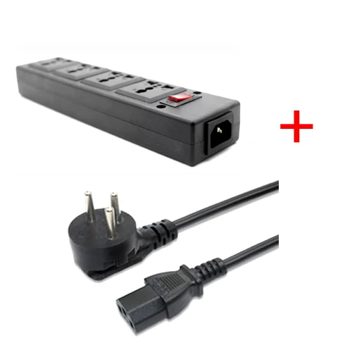Israel cord strip Многофункциональный 250v 13a 4 jack универсальный блок питания PDU полоса IEC320 переходник Настольный Удлинитель сетевой шнур конвертер - Цвет: Israel cord strip
