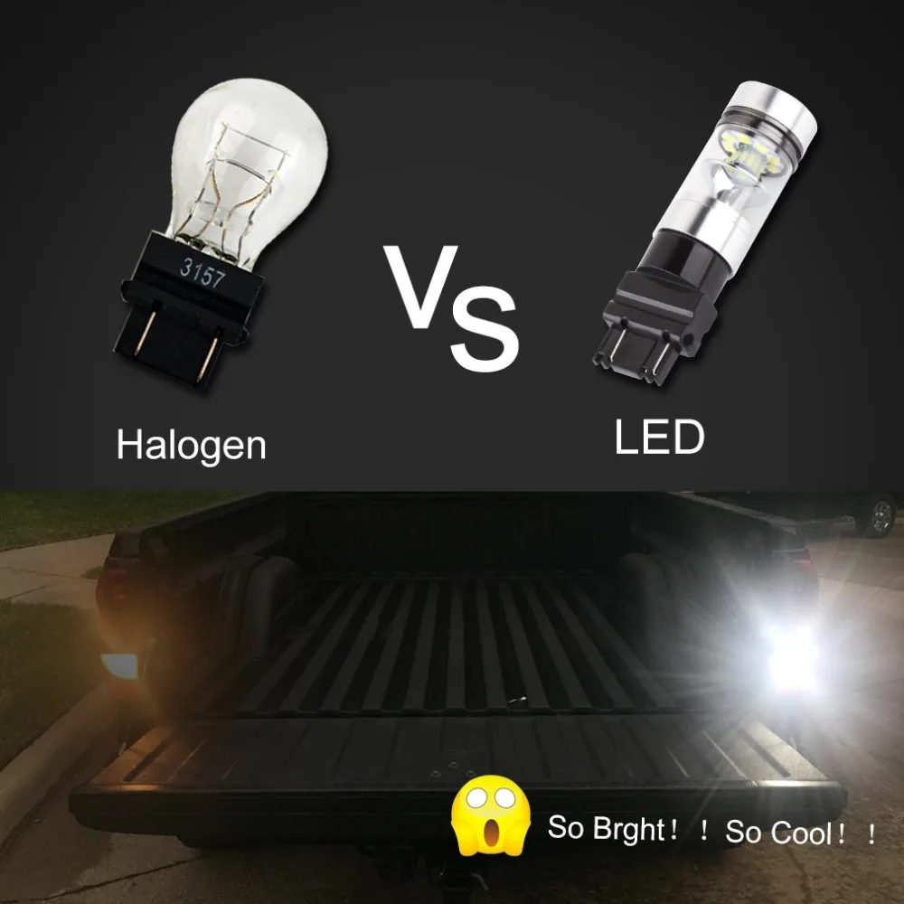 Светодиодная лампа T25 3157 высокой мощности 2 шт. 3030 20 SMD P27/7 Вт светодиодная для
