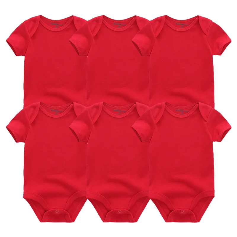 BDS6004-Baby Rompers Одежда для малышей; 6 шт/лот; комбинезоны унисекс для новорожденных мальчиков и девочек; roupas de bebe; хлопковые комбинезоны для малышей; одежда с короткими рукавами для малышей - Цвет: BDS6004-Baby Rompers