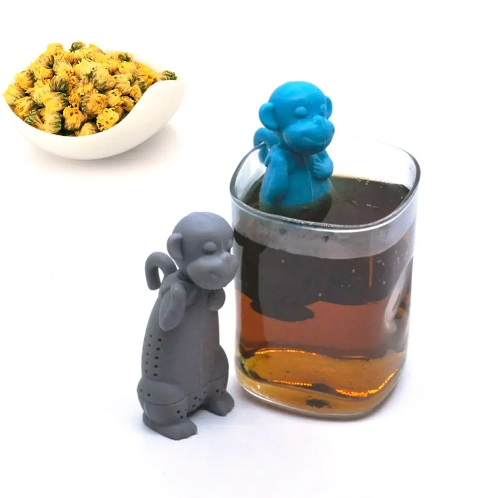 Силиконовый чай для заварки милых и животных простой в использовании очистке