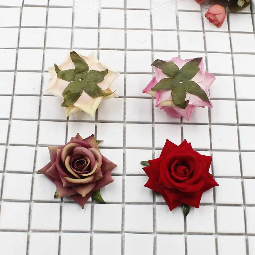 5 шт. фланель большой цветок поддельные голова аксессуары для дома украшения DIY