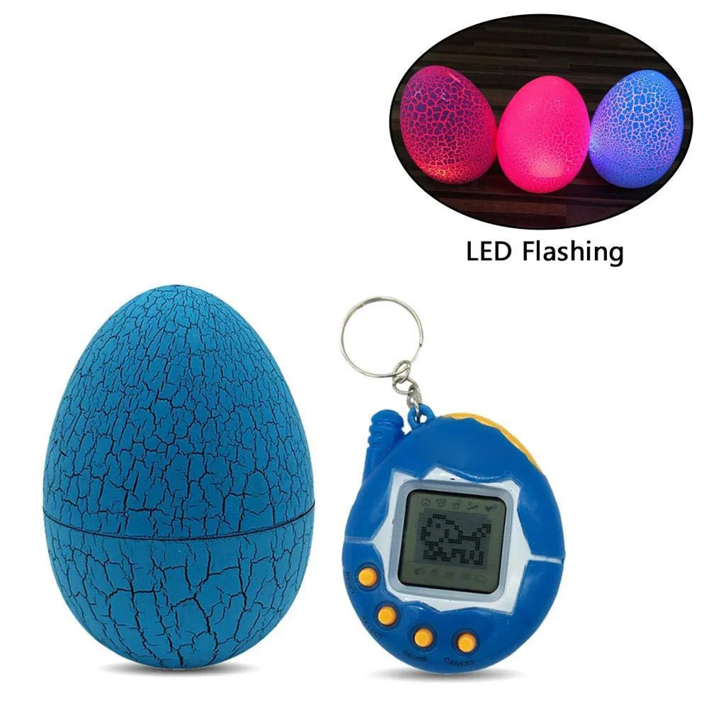 1 шт. электронная Виртуальная игрушка для питомца Яйцо LED мигающий динозавр