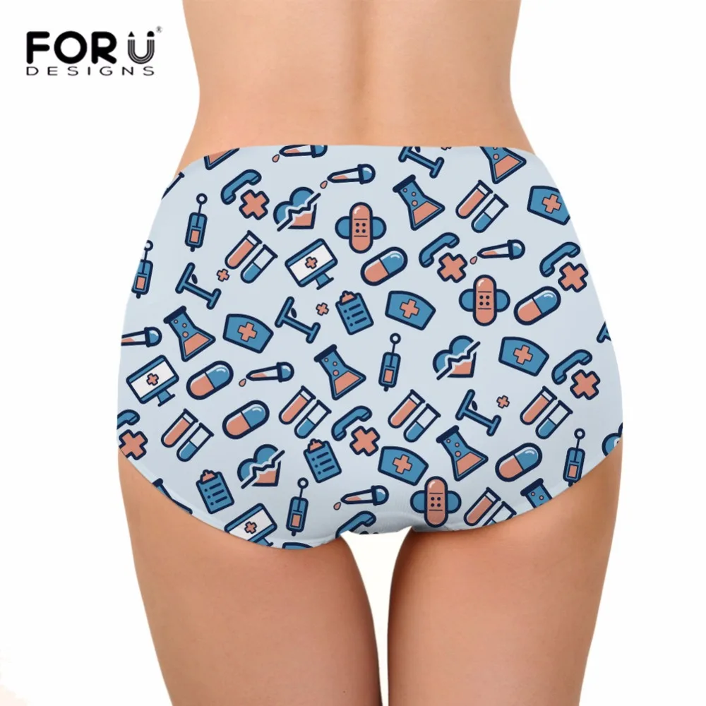 FORUDESIGNS/бикини с высокой талией плавки для женщин 3D мультфильм милый Принт