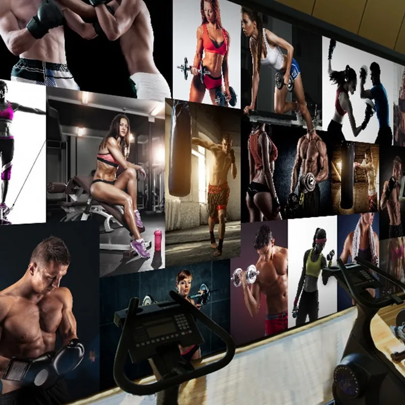 

Custom 3d mural 3D large mural wallpaper sports shop gym Yoga wallpaper bedroom living room sofa TV backdrop wallpaper mural