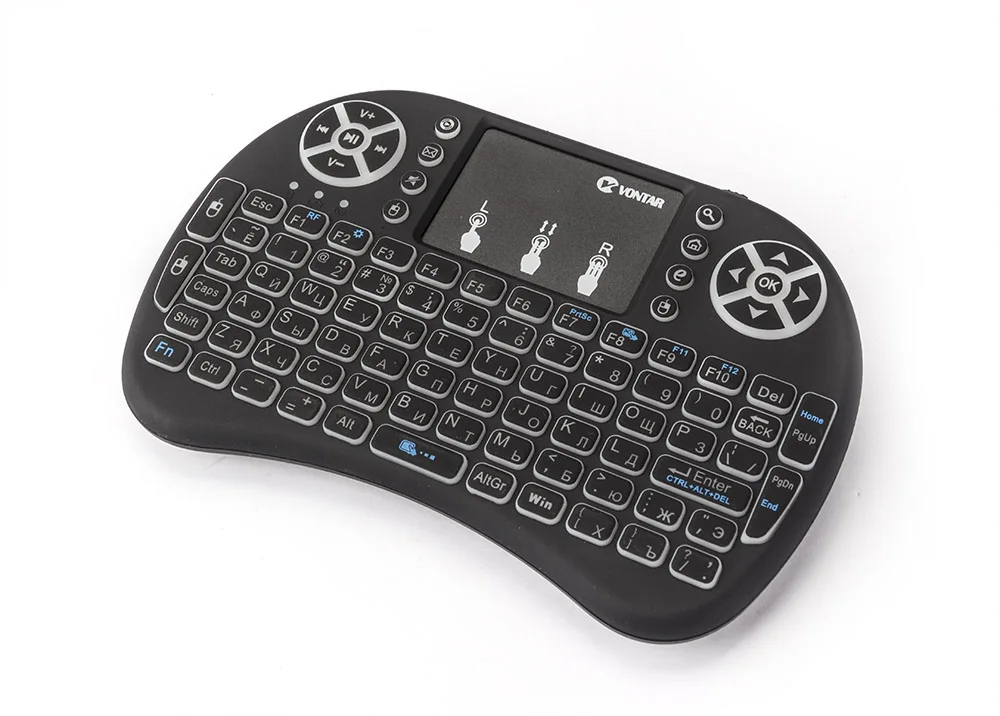 Оригинальная Нормальная и с подсветкой i8 Air mouse мини беспроводная клавиатура русский/английский/французский/испанский для Android tv BOX/мини-ПК/ноутбука