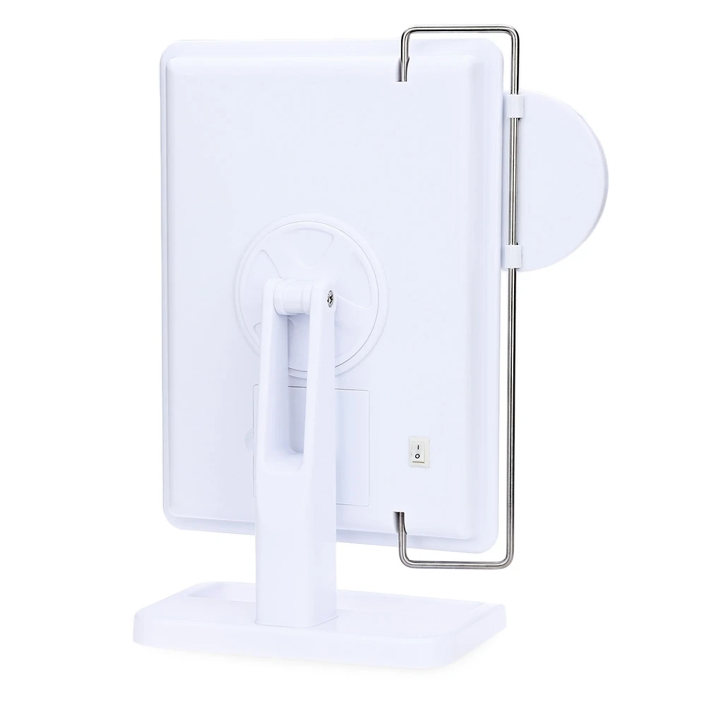 Регулируемое зеркало для макияжа с 20 светодиодами портативное увеличительное