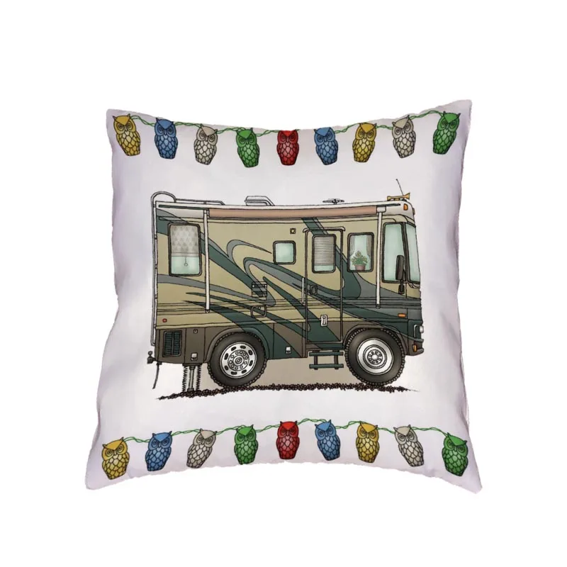 Комиксы Rv Motorhome несколько счастлив жить подушек Чехлы диван автомобиля кресло магазин офис сиденье домашний украшения для подарка - Цвет: 5