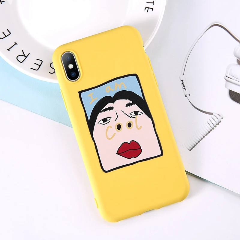 3275 Yellow Moskado желтый жираф Кот Чехол для телефона для iPhone 11 X XS Max XR Мягкий силиконовый чехол для iPhone 7 8 6 6s Plus Симпатичные чехлы с героями мультфильмов - Цвет: 3275 Yellow