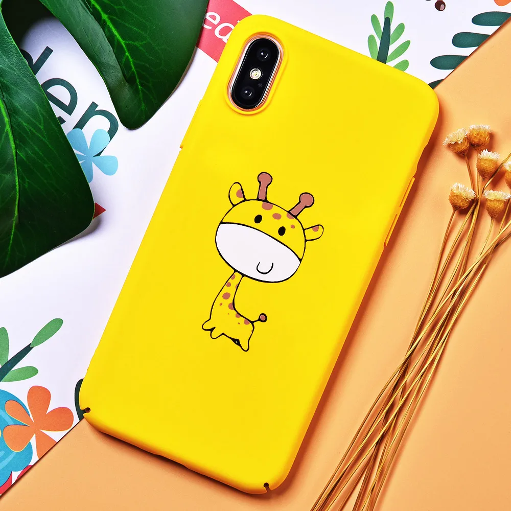 TOMKAS мультфильм Жираф цветочный чехол для iPhone XS XR милые животные телефонные чехлы