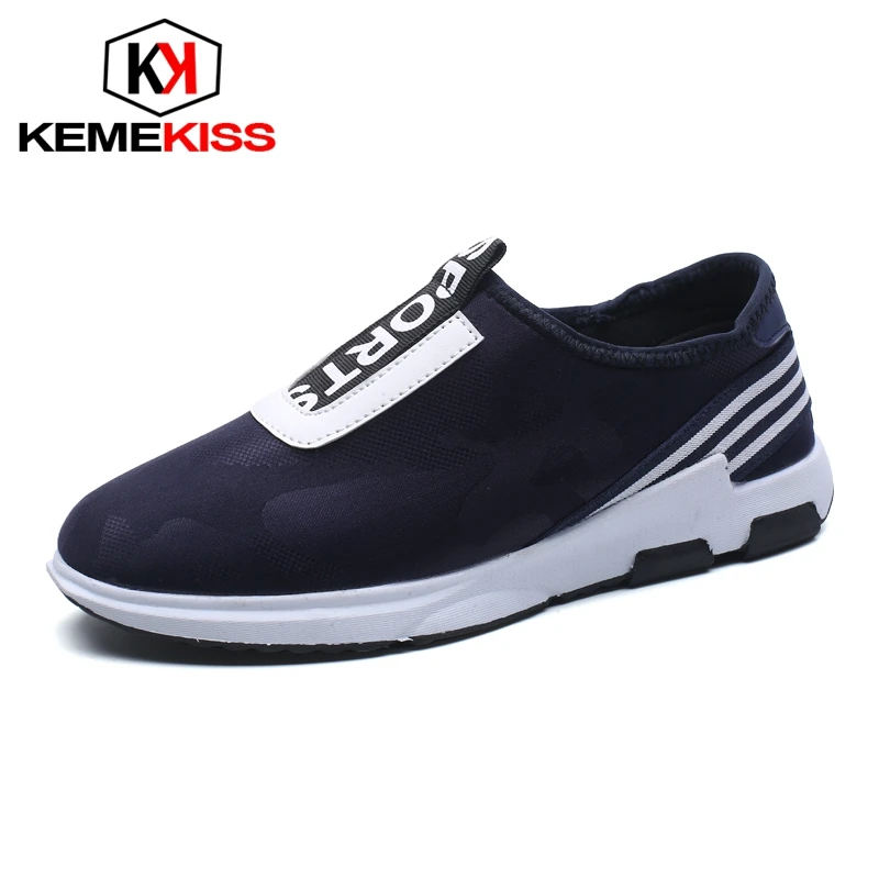 KemeKiss 4 Color Simple Men Casual Shoes Slip On Round Toe Flats Outdoor Trend Leisure Footwear Size 39-44 | Обувь