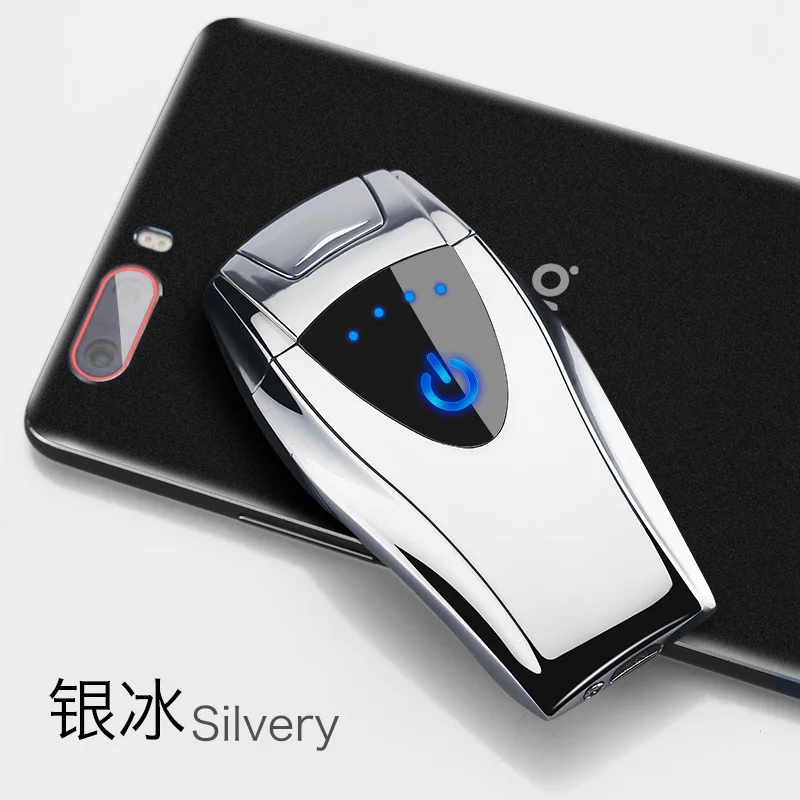 2019 новая Интеллектуальная Индукционная Зажигалка дисплей питания двойная