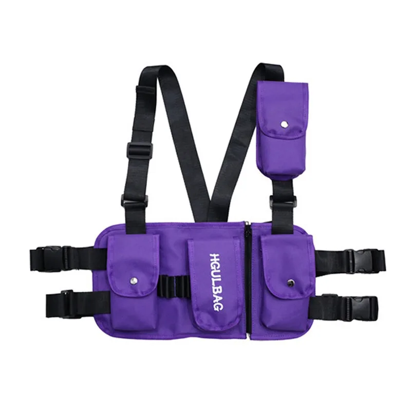 

2019 Fashion Chest Rig For Women Waist Bag ins Streetwear Functional Tactical Hip HopShoulder bag Crossbody Bags Canvas Bags