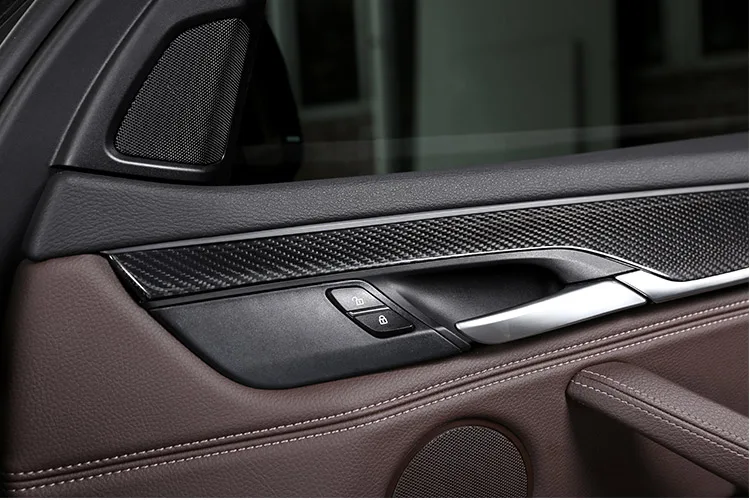 4 шт. декоративная панель из углеродного волокна для внутренней двери BMW X5 F15 X6 F16