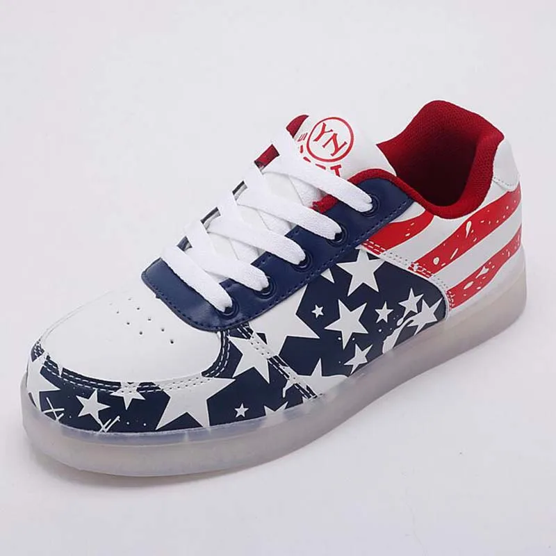 Детская обувь с usb-зарядкой дышащая подсветкой для мальчиков и девочек