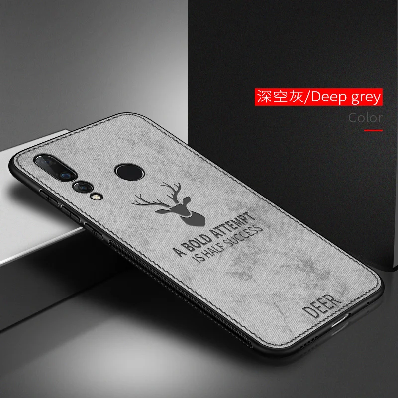 Для Huawei Nova 4 чехол с тканевым узором из кожи nova задняя крышка силиконовый мягкий