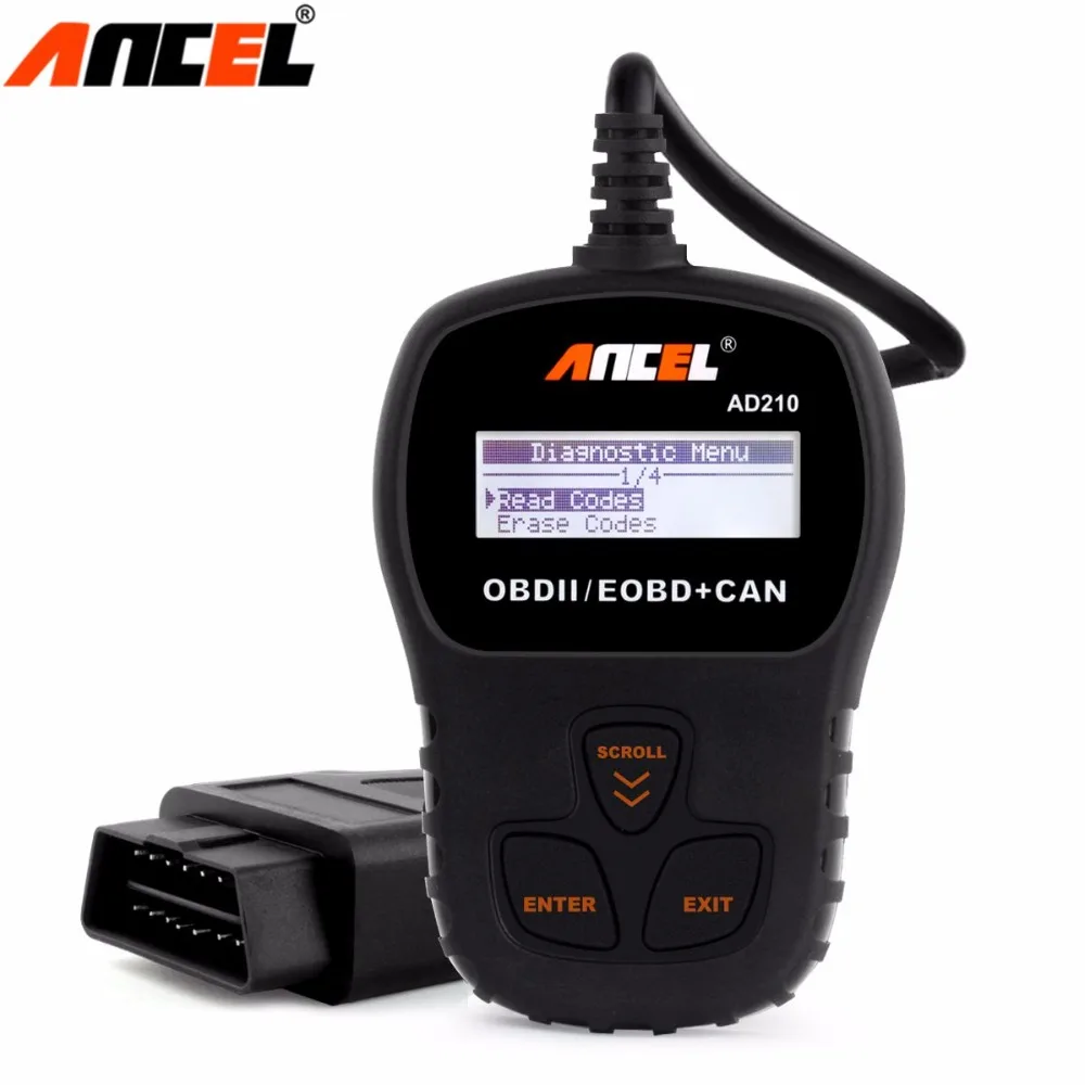 OBD2 Ancel AD210 Diagnostic Scanner ODB2 Automotive OBD 2 Car Fault Code Reader for in Portuguese Scan Tool |