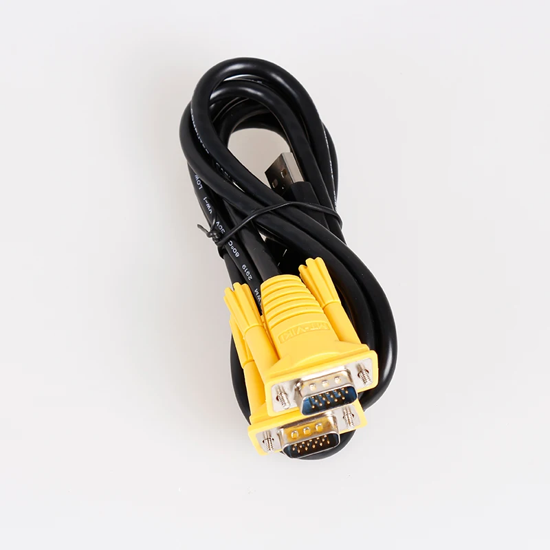 Оригинальный KVM кабель VGA + USB к 1 5 м 3 и футов 10 15 для 26xKL 46xKL 271UK L 471UK 801UK L|vga cable switch box|vga