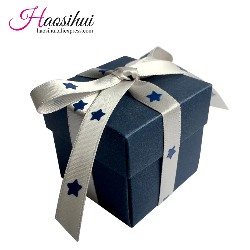 Новая классическая лента с узором из 5 звезд haosihui 25 шт./лот + маленькая коробка для