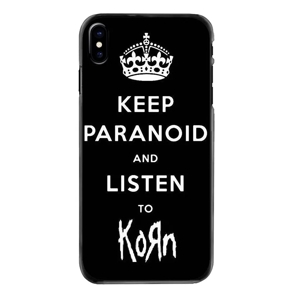 For iPhone 4 4S 5 5S 5C SE 6 6S 7 8 Plus X XR XS Max iPod Touch Korn Heavy Metal Band Jonathan Davis Logo Accessories Case |