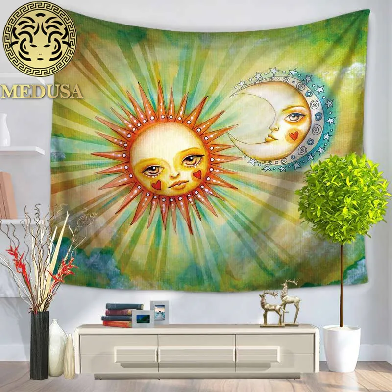 Медуза сын Бог индийские стены гобеленовое пляжное полотенце настенный ковер