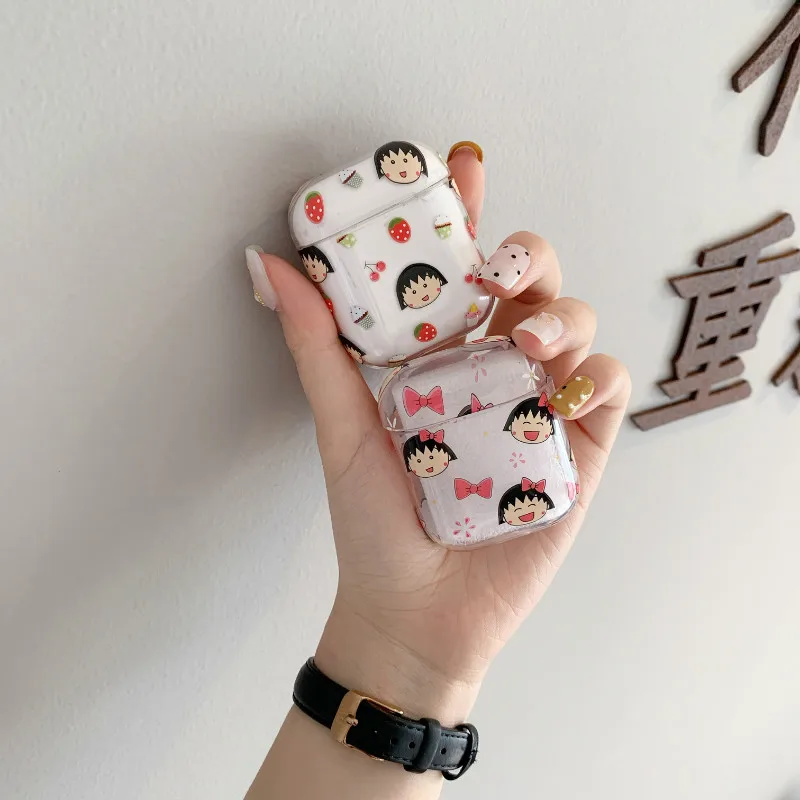 Милый чехол для наушников AirPods 1/2 мультяшный Беспроводные аксессуары Maruko Apple |