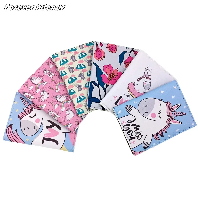 Чехлы для паспорта с радужной лошадкой аксессуары путешествий креативный