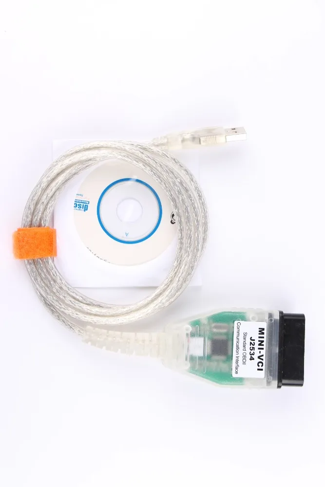 Лучший мини VCI V14.20.019 интерфейс для TIS Techstream MINI-VCI FT232RQ чип J2534 OBD2 Диагностический кабель