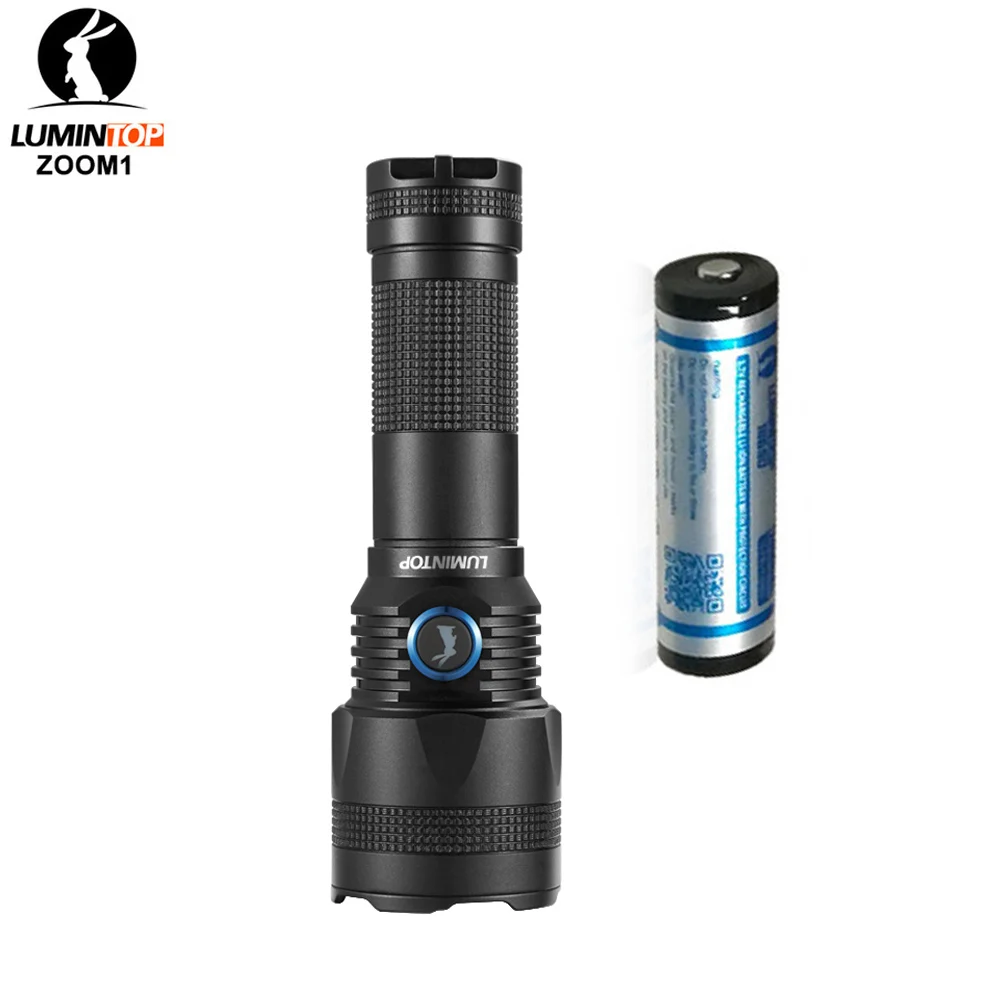 Lumintop Zoom1 фонарик с USB подзарядкой CREE XPL HD max 850 люмен луч бросок 210 м RGB зум