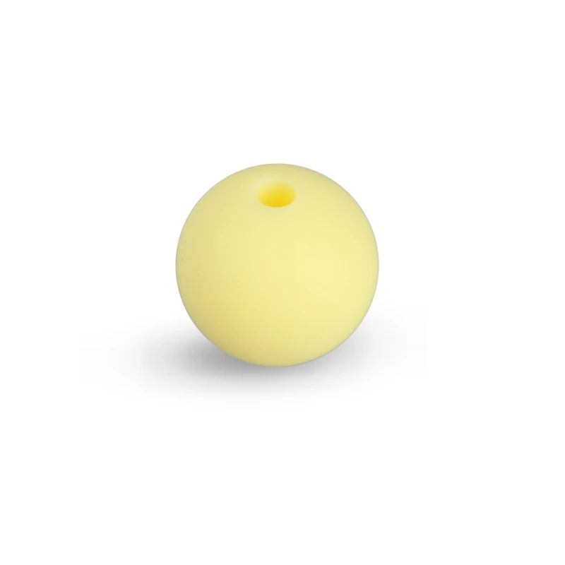 33 Cream Yellow KEEP& GROW 10 шт Круглые Силиконовые бусы 12 мм Детские DIY бусы-грызунки соска цепочка браслет украшения Прорезыватель для зубов аксессуары - Цвет: 33 Cream Yellow