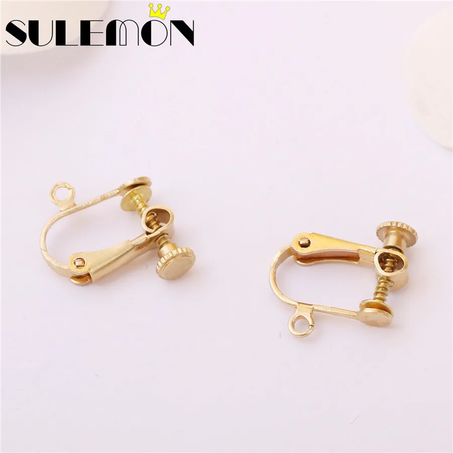 10 шт./лот медные u образные клипсы для сережек ушей аксессуары ручной работы