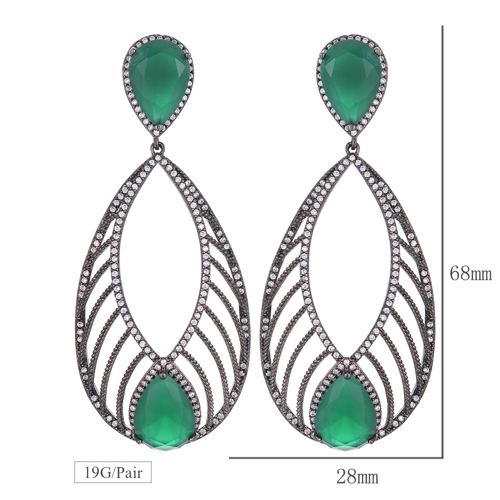 

SisCathy Hot Elegant Long Dangle Drop Statement Earrings for Women Crystal Party Bridal Wedding Jewelry Women Earrings 2019