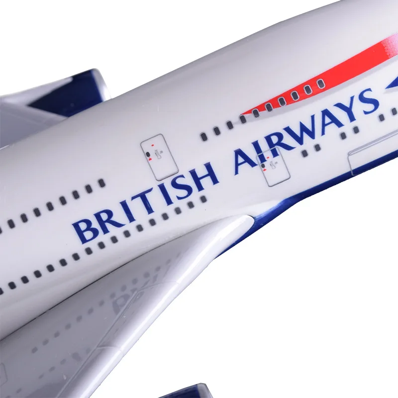 36 см Смола A380 Great British Airplane модель England Airlines Airways самолета подставка для британская