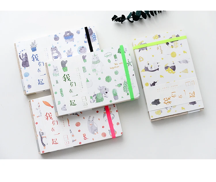 В Корейском стиле Kawaii книга в твердой обложке, офисные школьные Тетрадь пустой повязки планировщик канцелярские милые граффити ручная роспись A5 Bujo