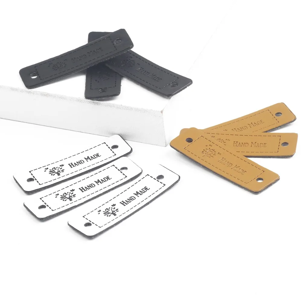 12 шт. кожаные этикетки для одежды обуви|Этикетки одежды| |